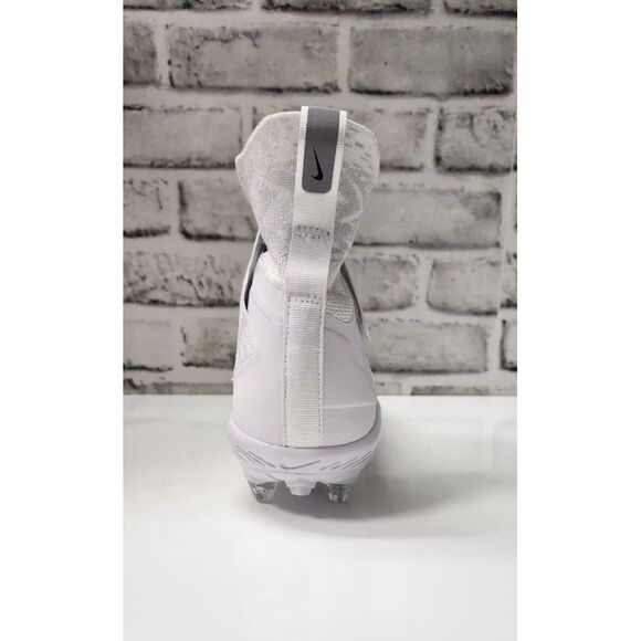 Nike Alpha Menace Elite 2 Detachable Football cleats White Black Mens Size 15
